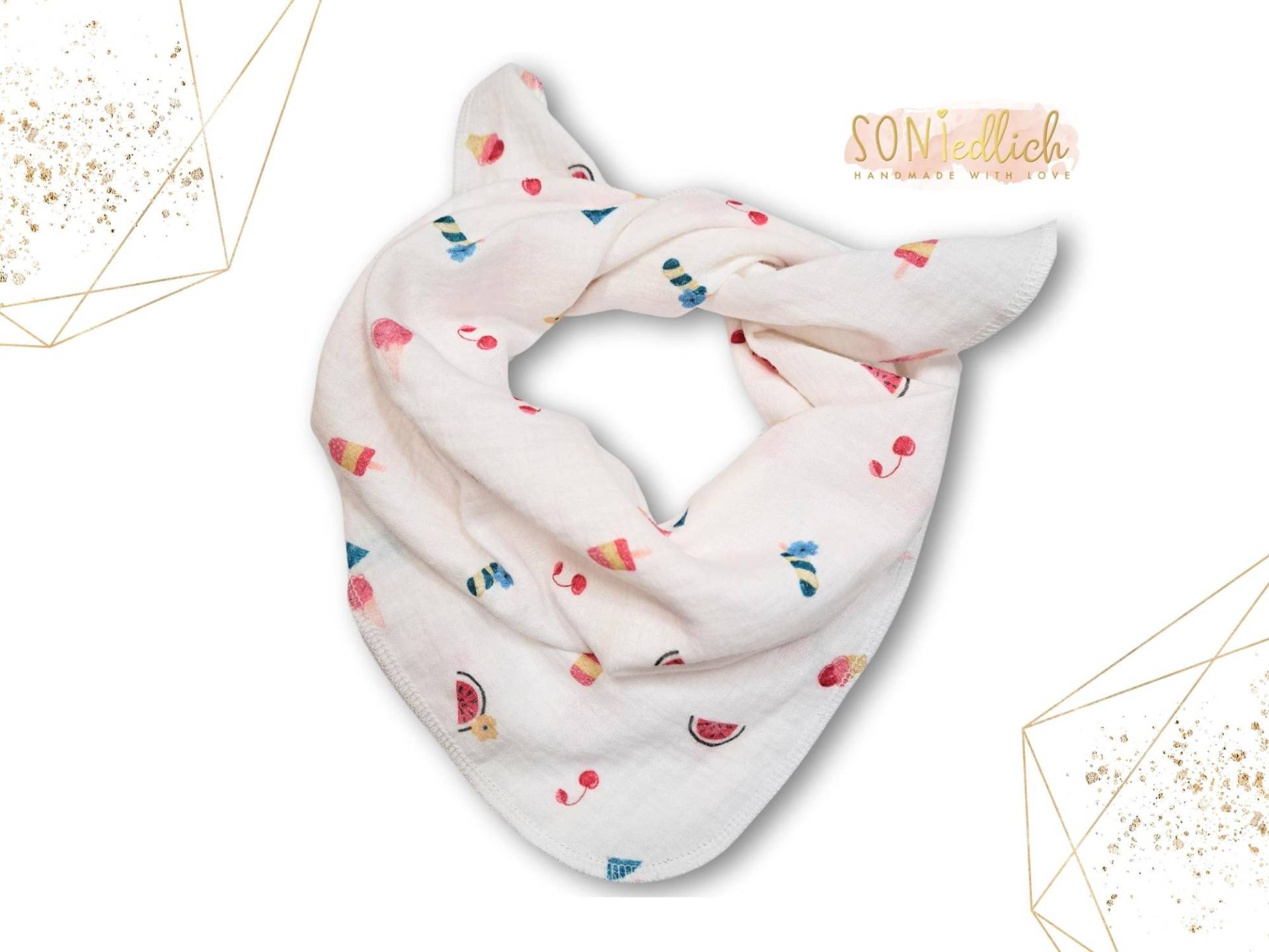 Musselintuch Für Babys Und Kinder/Halstuch Summervibes 60 X cm Geschenk Zur Geburt, Taufe Oder Geburtstag Musselintuch Für Babys Und Kinder/Halstuch Summervibes 60 X cm Geschenk Zur Geburt, Taufe Oder Geburtstag von SONIedlich