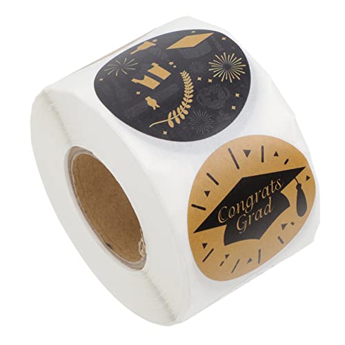 SOPOTUTU 1 Rolle Selbstklebende Aufkleber für Abschlüsse Dekorative Verpackungssticker für Karten und Feiern für Kreative Etikettierung und Besondere Anlässe SOPOTUTU 1 Rolle Selbstklebende Aufkleber für Abschlüsse Dekorative Verpackungssticker für Karten und Feiern für Kreative Etikettierung und Besondere Anlässe von SOPOTUTU