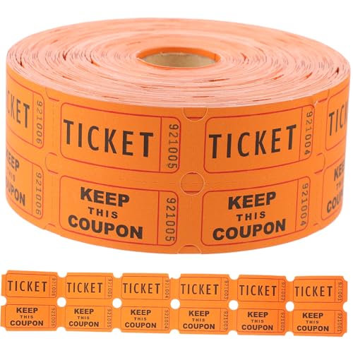SOPOTUTU 1 Rolle Ticketrolle Perforierte Tickets für Veranstaltungen Gewinnspiele Partys Robustes Einfache Handhabung Elegante Gestaltung Vielseitige für Event SOPOTUTU 1 Rolle Ticketrolle Perforierte Tickets für Veranstaltungen Gewinnspiele Partys Robustes Einfache Handhabung Elegante Gestaltung Vielseitige für Event von SOPOTUTU