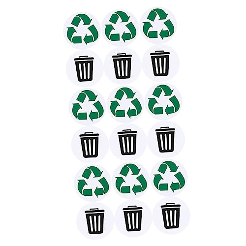 SOPOTUTU 1 Satz Recycling Aufkleber Selbstklebende Wasserdichte Mülltrennungs für Abfallbehälter für Effektive Abfallklassifizierung und Umweltfreundliche Nutzung von SOPOTUTU