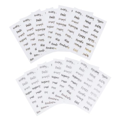 SOPOTUTU 10 Blatt Selbstklebende Flaschenetiketten Gold Silber Dekor für Ätherische Öl Flaschen Parfüm Tropfflaschen Aufkleber zur Einfachen Beschriftung und Unterscheidung SOPOTUTU 10 Blatt Selbstklebende Flaschenetiketten Gold Silber Dekor für Ätherische Öl Flaschen Parfüm Tropfflaschen Aufkleber zur Einfachen Beschriftung und Unterscheidung von SOPOTUTU