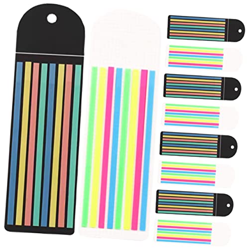 SOPOTUTU 10 Blatt Teiliges Halbtransparente Pet Highlightstreifen Farbige Fluoreszierende Lesezeichen Wiederverwendbare Tragbare Markierungsstreifen für Schule Büro Haushalt mit Weißem und SOPOTUTU 10 Blatt Teiliges Halbtransparente Pet Highlightstreifen Farbige Fluoreszierende Lesezeichen Wiederverwendbare Tragbare Markierungsstreifen für Schule Büro Haushalt mit Weißem und von SOPOTUTU