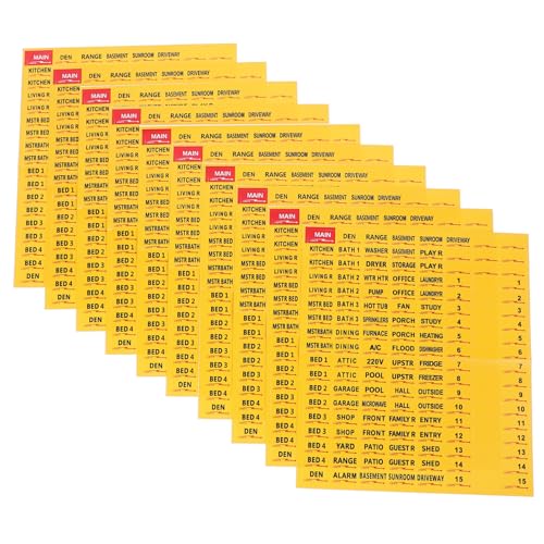 SOPOTUTU 10 Blatt Teiliges Selbstklebende Elektrische Sicherungskasten Aufkleber Bunten Farben Langlebige Breaker Panel Labels zur Einfachen Stromkreiskennzeichnung und Übersichtlichen SOPOTUTU 10 Blatt Teiliges Selbstklebende Elektrische Sicherungskasten Aufkleber Bunten Farben Langlebige Breaker Panel Labels zur Einfachen Stromkreiskennzeichnung und Übersichtlichen von SOPOTUTU