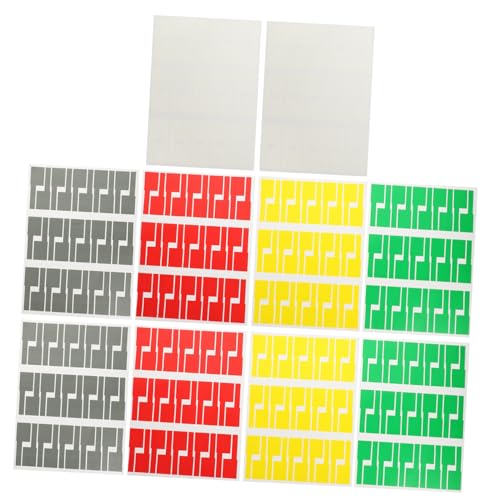 SOPOTUTU 10 Blatt Teiliges Selbstklebende Reißfeste Bunte Kabelbeschriftungs Etiketten für Büro und Zuhause Wasserbeständige Netzwerkkabel Organizer mit Einfacher Handhabung Praktische SOPOTUTU 10 Blatt Teiliges Selbstklebende Reißfeste Bunte Kabelbeschriftungs Etiketten für Büro und Zuhause Wasserbeständige Netzwerkkabel Organizer mit Einfacher Handhabung Praktische von SOPOTUTU