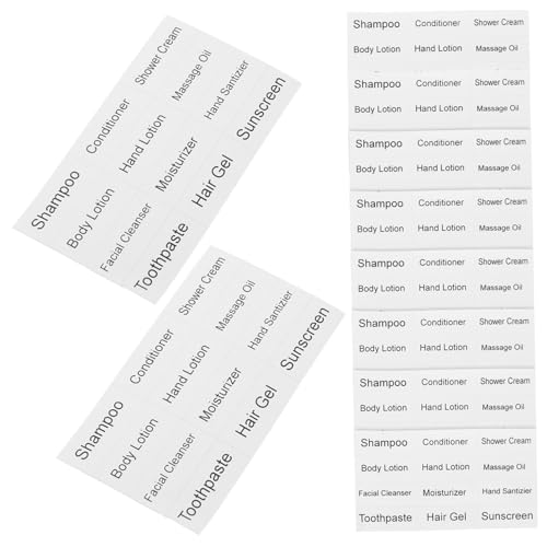 SOPOTUTU 10 Blatt Wasserdichte Sub bottle Etiketten aus Selbstklebende Kosmetik aufkleber für Reiseflaschen Klare Reiseetiketten zum Beschriften und Kategorisieren von Shampoo und Kosmetik SOPOTUTU 10 Blatt Wasserdichte Sub bottle Etiketten aus Selbstklebende Kosmetik aufkleber für Reiseflaschen Klare Reiseetiketten zum Beschriften und Kategorisieren von Shampoo und Kosmetik von SOPOTUTU