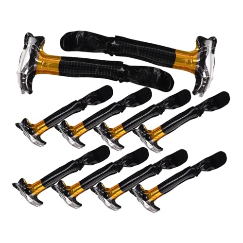 SOPOTUTU 10 Stück Ballon Hammerspielzeug Für Kleinkinder Hammer Hammer Aufblasen Clown-hammer Aufblasbarer Spielzeughammer Gefälschter Hammer Hammerkostüm Aluminiumfolie von SOPOTUTU