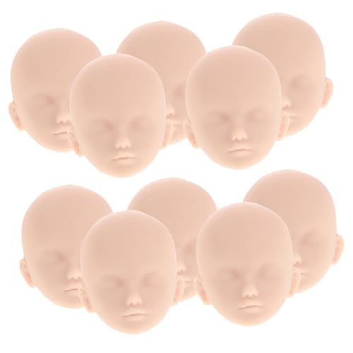 SOPOTUTU 10 Stück DIY Puppenköpfe für Make Up Übungen Realistische Glatte Oberfläche ohne Augenhöhlen für Kreative Gestaltung und Vielseitige Stylingmöglichkeiten SOPOTUTU 10 Stück DIY Puppenköpfe für Make Up Übungen Realistische Glatte Oberfläche ohne Augenhöhlen für Kreative Gestaltung und Vielseitige Stylingmöglichkeiten von SOPOTUTU