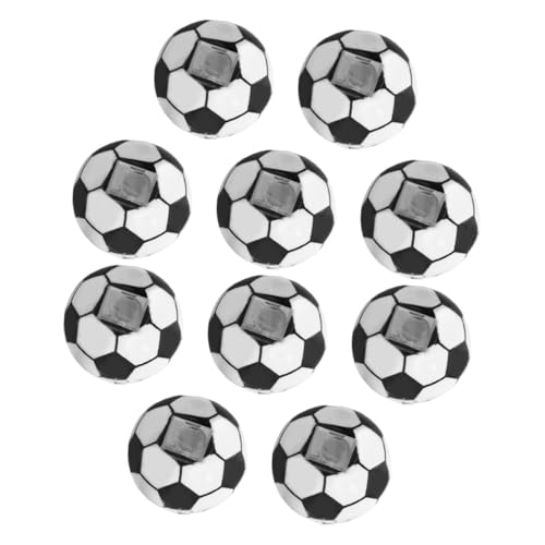 SOPOTUTU 10 Stück Fußballspitzer Kleine Manuelle Stiftspitzer Bleistiftspitzer Eyeliner Bleistiftspitzer Kunststoff Bleistiftspitzer Studenten Bleistiftspitzer Stahl von SOPOTUTU