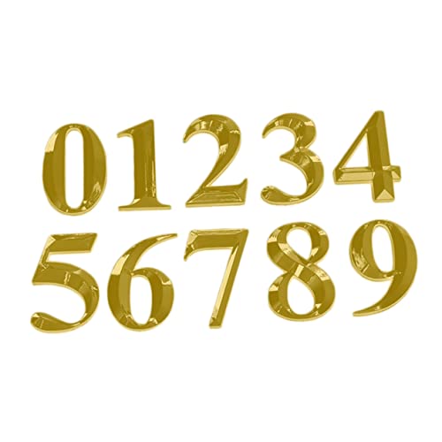 SOPOTUTU 10 Stück Hausnummernschild Teilig Goldene Ziffern für Tür und Hoteladressen Selbstklebend Modern für Zimmernummern und Beschilderungen SOPOTUTU 10 Stück Hausnummernschild Teilig Goldene Ziffern für Tür und Hoteladressen Selbstklebend Modern für Zimmernummern und Beschilderungen von SOPOTUTU