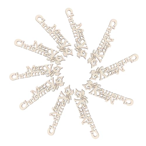 SOPOTUTU 10 Stück Holzscheiben für Weihnachtsdekoration Unvollendete Diy Christbaumornamente für Scrapbooking Handwerk und Festliche Projekte Holzstücke für Fröhliche Weihnachten SOPOTUTU 10 Stück Holzscheiben für Weihnachtsdekoration Unvollendete Diy Christbaumornamente für Scrapbooking Handwerk und Festliche Projekte Holzstücke für Fröhliche Weihnachten von SOPOTUTU