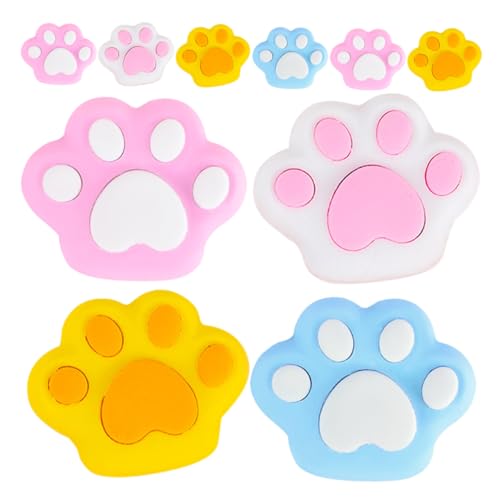 SOPOTUTU 10 Stück Radiergummi für Katzen pfoten von SOPOTUTU