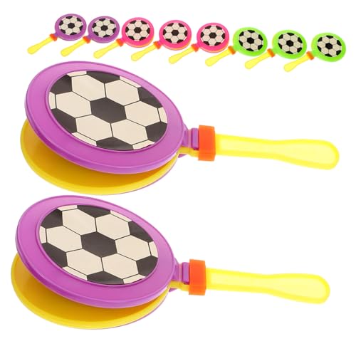 SOPOTUTU 10 Stück Teiliges Fußball Handklatscher Partyspaß Laute Krachmacher Bunte Anfeuerungs clapper für Outdoor Fußballpartys Festival Zubehör SOPOTUTU 10 Stück Teiliges Fußball Handklatscher Partyspaß Laute Krachmacher Bunte Anfeuerungs clapper für Outdoor Fußballpartys Festival Zubehör von SOPOTUTU