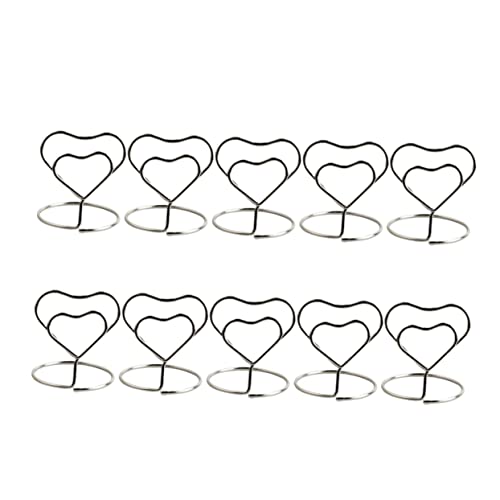 SOPOTUTU 10 Stück Teiliges Herzförmiges Metall Memo und Tischkartenhalter Wiederverwendbar für Hochzeit Geburtstag Verlobung Shower Stabile Platzkartenclips für Notizen und Fotos Silber SOPOTUTU 10 Stück Teiliges Herzförmiges Metall Memo und Tischkartenhalter Wiederverwendbar für Hochzeit Geburtstag Verlobung Shower Stabile Platzkartenclips für Notizen und Fotos Silber von SOPOTUTU