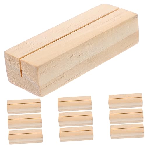 SOPOTUTU 10 Stück Teiliges Holz Notizhalter aus Rechteckigem Naturholz Multifunktionale Memo und Kartenständer Stabiler Clip für Fotos Tischdekoration und für Büro und Zuhause SOPOTUTU 10 Stück Teiliges Holz Notizhalter aus Rechteckigem Naturholz Multifunktionale Memo und Kartenständer Stabiler Clip für Fotos Tischdekoration und für Büro und Zuhause von SOPOTUTU