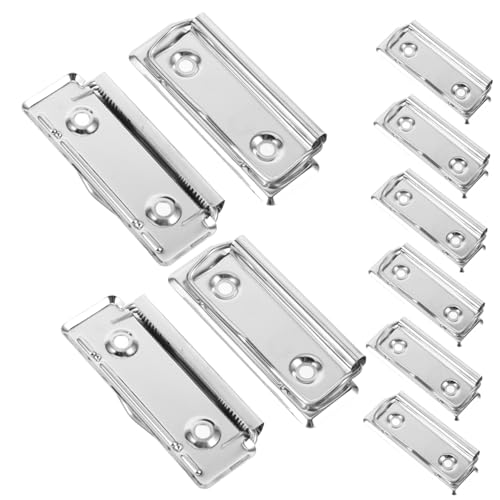 SOPOTUTU 10 Stück Teiliges Metall Klemmbrettklammern Starke Büroclips für Dokumente und Notizen Langlebige Clipboards Befestigung Praktische Metall File Clips für Büro und Schule ohne SOPOTUTU 10 Stück Teiliges Metall Klemmbrettklammern Starke Büroclips für Dokumente und Notizen Langlebige Clipboards Befestigung Praktische Metall File Clips für Büro und Schule ohne von SOPOTUTU