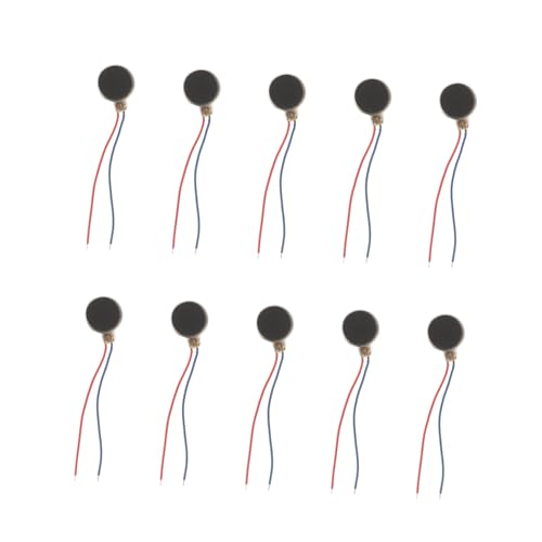 SOPOTUTU 10 Stück Teiliges Mini Vibrationsmotor Dc Micro Motor Zubehör mit Stabilem Elektrischen Betrieb und Guter Korrosionsbeständigkeit für Mobiltelefone und Beauty massagegeräte von SOPOTUTU