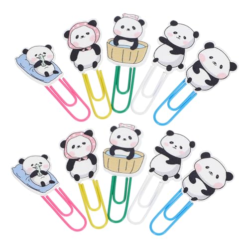 SOPOTUTU 10 Stück Teiliges Panda Paperclip aus Holz und Kunststoff Niedliche Multifunktionale Büroklammern und Lesezeichen Langlebige Dokumenten clips für Schule und Büro Praktisch und SOPOTUTU 10 Stück Teiliges Panda Paperclip aus Holz und Kunststoff Niedliche Multifunktionale Büroklammern und Lesezeichen Langlebige Dokumenten clips für Schule und Büro Praktisch und von SOPOTUTU
