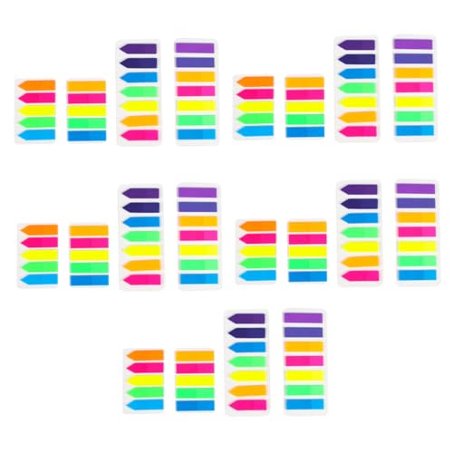 SOPOTUTU 10 Stück Teiliges Selbstklebende Index Sticker aus Pet Material und Repositionierbar für Notizen und Seitenmarkierung Vielseitig Einsetzbar als Etiketten und SOPOTUTU 10 Stück Teiliges Selbstklebende Index Sticker aus Pet Material und Repositionierbar für Notizen und Seitenmarkierung Vielseitig Einsetzbar als Etiketten und von SOPOTUTU