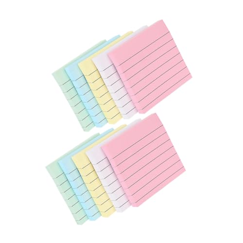 SOPOTUTU 10 Stück Teiliges Selbstklebender Liniierter Memo Pads in Pastellfarben Tragbare Haftnotizen für Büro Schule und Zuhause Beschreibbare Notizzettel mit Glatter Schreiboberfläche SOPOTUTU 10 Stück Teiliges Selbstklebender Liniierter Memo Pads in Pastellfarben Tragbare Haftnotizen für Büro Schule und Zuhause Beschreibbare Notizzettel mit Glatter Schreiboberfläche von SOPOTUTU