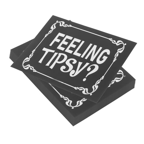SOPOTUTU 10 Stück Teiliges Wasserdichte Restaurant aufkleber Feeling Tipsy mit Schwarzem und Weißem Design Selbstklebende Etiketten für Bar Küche und Servicepersonal Langlebige SOPOTUTU 10 Stück Teiliges Wasserdichte Restaurant aufkleber Feeling Tipsy mit Schwarzem und Weißem Design Selbstklebende Etiketten für Bar Küche und Servicepersonal Langlebige von SOPOTUTU