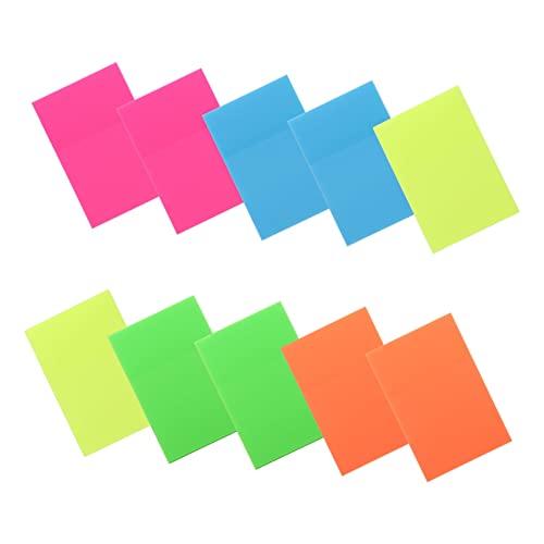 SOPOTUTU 10 Stück Teiliges Wiederverwendbare Selbstklebende Memo Pads für Büro Studium und Alltag Praktische Markierungs und Organisationshilfe von SOPOTUTU
