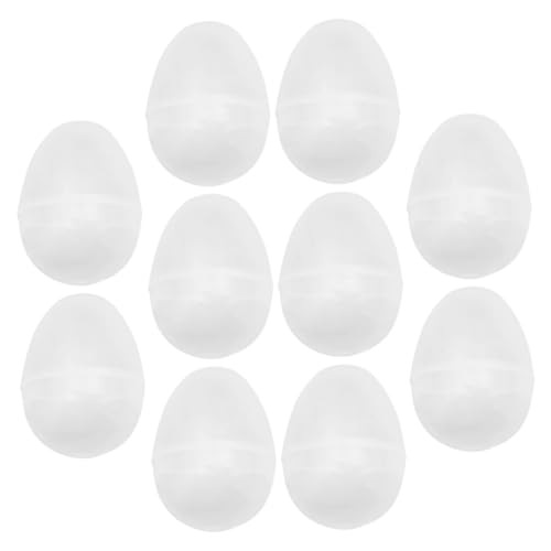 SOPOTUTU 10 Stück Transparente Befüllbare Plastikeier für Ostern Ostereier für Bastelarbeiten und Dekorationen bei Ostereiersuchen von SOPOTUTU
