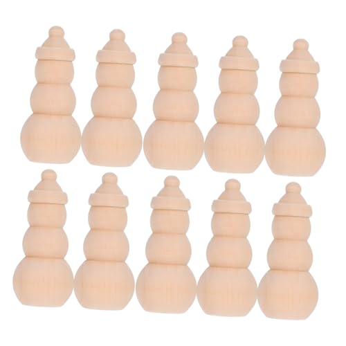 SOPOTUTU 10 Stück Unbemalte Holz Schneemann Pegpuppen Mini DIY Weihnachtsdekoration Kinderfreundliche Holzfiguren zum Bemalen und Basteln Kreative Weihnachtskunst SOPOTUTU 10 Stück Unbemalte Holz Schneemann Pegpuppen Mini DIY Weihnachtsdekoration Kinderfreundliche Holzfiguren zum Bemalen und Basteln Kreative Weihnachtskunst von SOPOTUTU