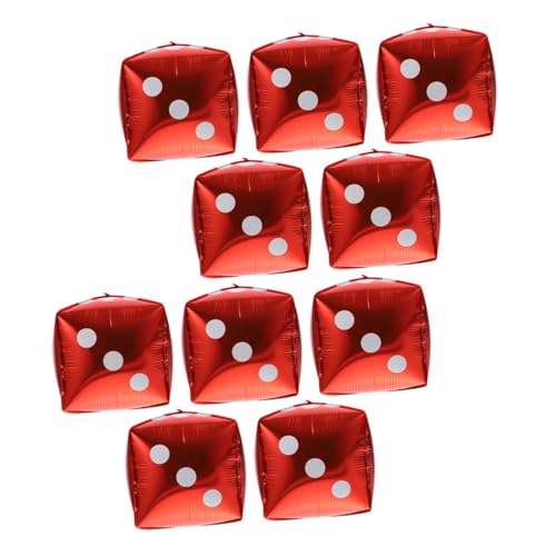 SOPOTUTU 10 Stück Würfel Folienballons Rot Würfel Luftballons Party Deko Foto Requisiten für Themen Geburtstag Veranstaltung Party Dekoration SOPOTUTU 10 Stück Würfel Folienballons Rot Würfel Luftballons Party Deko Foto Requisiten für Themen Geburtstag Veranstaltung Party Dekoration von SOPOTUTU
