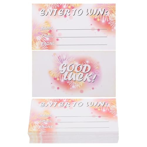 SOPOTUTU 100 Blatt Blanko raffle karten Mehrzweck Abstimmungs Loskarten für Faire Gewinnspiele bei Events Partys Fundraiser von SOPOTUTU