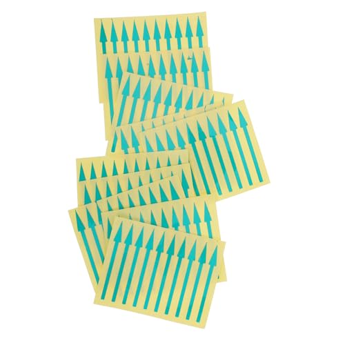 SOPOTUTU 100 Stück Aufkleber Selbstklebend Reflektierend Instrumentenpanel Richtungspfeile Druckmessgerät Markierungs Sticker Rote Gelbe Grüne Dreiecksmarken Langlebige Decals von SOPOTUTU