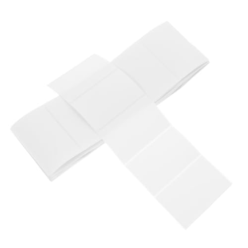 SOPOTUTU 100 Stück Etiketten Drucken Adressetiketten Versandetiketten Postetiketten, Aufkleber, Adresse Bedruckbare Etiketten Rücksendeetiketten Adressaufkleber Beschichtetes Papier Weiß von SOPOTUTU
