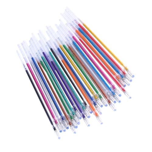 SOPOTUTU 100 Stück Glitzer Stift Nachfüllminen Bunte Gel Kugelschreiber Minen Langlebige Tintenpatronen Einfache Installation für Büro Schule und Kreative Schreibarbeiten SOPOTUTU 100 Stück Glitzer Stift Nachfüllminen Bunte Gel Kugelschreiber Minen Langlebige Tintenpatronen Einfache Installation für Büro Schule und Kreative Schreibarbeiten von SOPOTUTU