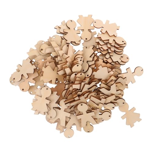 SOPOTUTU 100 Stück Holzfiguren Bastelset Jungen und Mädchen Formen aus Robustem Holz DIY Bastelmaterial für Kreative Projekte Partydeko Hängende Ornamente und -anhänger SOPOTUTU 100 Stück Holzfiguren Bastelset Jungen und Mädchen Formen aus Robustem Holz DIY Bastelmaterial für Kreative Projekte Partydeko Hängende Ornamente und -anhänger von SOPOTUTU
