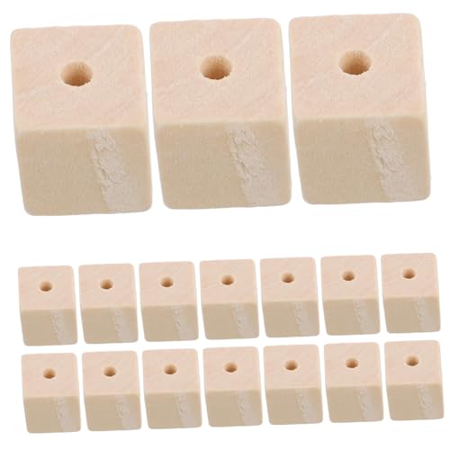 SOPOTUTU 100 Stück Holzperlen mit Löchern Unlackierte Quadratische Holzblöcke für Diy Projekte Schmuckherstellung und Heimdekoration Holzperlen für Kreatives Basteln SOPOTUTU 100 Stück Holzperlen mit Löchern Unlackierte Quadratische Holzblöcke für Diy Projekte Schmuckherstellung und Heimdekoration Holzperlen für Kreatives Basteln von SOPOTUTU