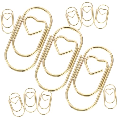 SOPOTUTU 100 Stück Kleine Metall Büroklammern Mini Papierclips Vielseitig Einsetzbar Langlebig für Schule Büro Dokumente Dekorative Clips Gold SOPOTUTU 100 Stück Kleine Metall Büroklammern Mini Papierclips Vielseitig Einsetzbar Langlebig für Schule Büro Dokumente Dekorative Clips Gold von SOPOTUTU