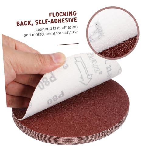 SOPOTUTU 100 Stück Klett Schleifscheiben Körnung Aluminiumoxid Schleifpapier für Elektroschleifer Rund Schleifpads Langlebig Vielseitig für Holz Metall Kunststoff SOPOTUTU 100 Stück Klett Schleifscheiben Körnung Aluminiumoxid Schleifpapier für Elektroschleifer Rund Schleifpads Langlebig Vielseitig für Holz Metall Kunststoff von SOPOTUTU