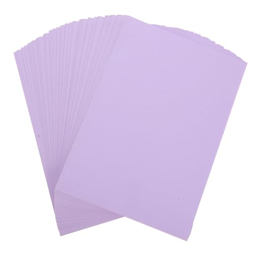 SOPOTUTU 100 Stück Kopierpapier Für Drucker Massendruck Dickes A4 Druckpapier Druckerpapier Karton Karton Briefpapier Karten Zellstoffpapier Lavendel von SOPOTUTU