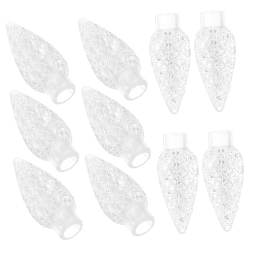 SOPOTUTU 100 Stück LED Lichterkette Lampenschirme Transparente Kunststoff Lampenabdeckungen Spitzenform Für Innen Außen Dekoration Installieren Robust und Vielseitig SOPOTUTU 100 Stück LED Lichterkette Lampenschirme Transparente Kunststoff Lampenabdeckungen Spitzenform Für Innen Außen Dekoration Installieren Robust und Vielseitig von SOPOTUTU
