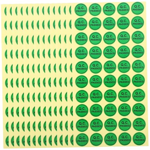SOPOTUTU 1000 Stück Qc Passed Aufkleber Selbstklebend Grün Qualitätskontrolle Etiketten für Lager Zubehör Prüfstatus Label Sticker Langlebig Geprüft SOPOTUTU 1000 Stück Qc Passed Aufkleber Selbstklebend Grün Qualitätskontrolle Etiketten für Lager Zubehör Prüfstatus Label Sticker Langlebig Geprüft von SOPOTUTU
