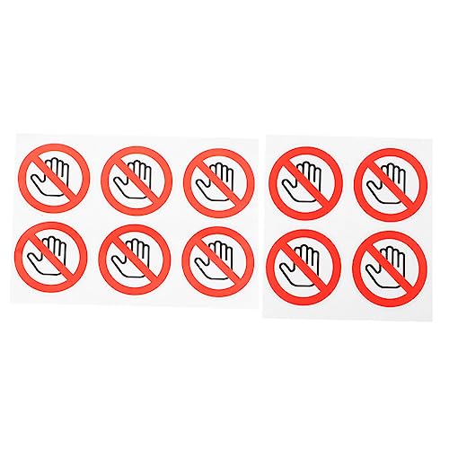 SOPOTUTU 10Stücke Berühren nicht Warnlabel Selbstklebende Sicherheitsaufkleber für Fabriken Baustellen und Gefährliche Ausrüstungen Einfache von SOPOTUTU