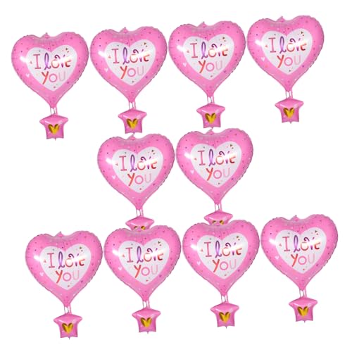 SOPOTUTU 10Stücke Herz Luftballons Heißluftballon Form für Valentinstag und Geburtstagsfeiern Rosa Folienballons für Romantische Anlässe Einfache Dekoration für Kindergeburtstag SOPOTUTU 10Stücke Herz Luftballons Heißluftballon Form für Valentinstag und Geburtstagsfeiern Rosa Folienballons für Romantische Anlässe Einfache Dekoration für Kindergeburtstag von SOPOTUTU
