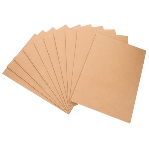 SOPOTUTU 10Stücke Kraftpapier Aktenordner Einfache Dateiordner mit Steckplatz für Dokumente für Büro Schule und Zuhause Unkomplizierte Handhabung um Wichtige Unterlagen von SOPOTUTU