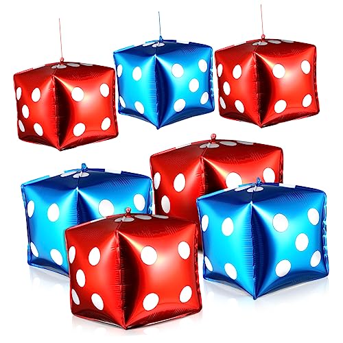 SOPOTUTU 10stücke Würfel Folienballons Quadratische Ballons Für Geburtstagsfeiern -themenpartys Deko Und Party-accessoires Für Unvergessliche Momente von SOPOTUTU