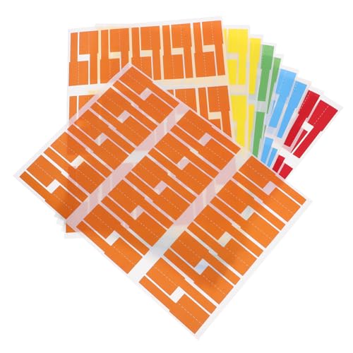 SOPOTUTU 12 Blatt Teiliges P förmiges Reißfestes und Wasserdichtes Kabelbeschriftungsset mit Selbstklebenden Farbigen Kabelmarkierungen für Professionelle Drahtorganisation im SOPOTUTU 12 Blatt Teiliges P förmiges Reißfestes und Wasserdichtes Kabelbeschriftungsset mit Selbstklebenden Farbigen Kabelmarkierungen für Professionelle Drahtorganisation im von SOPOTUTU