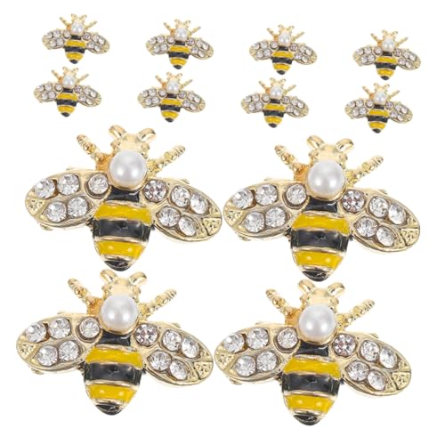 SOPOTUTU 12 Stück Bienennagelkunstzubehör Nagelkunst- Bienen-nagel-charms Nagel Charms Biene Diy-anhänger Goldene Bienen-nagelkunst-charms Nagelschmuck Charms Nailart-schmuck Abs von SOPOTUTU