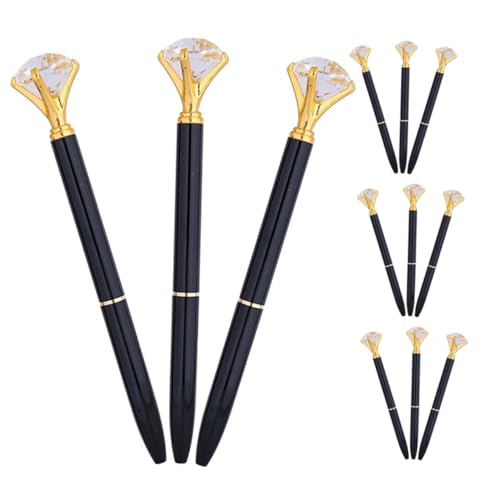 SOPOTUTU 12 Stück Diamant Kugelschreiber Neutralstift Scrapbooking Gelstift Zeichenstift Süße Ausgefallene Stifte Brautparty Kugelschreiber Geschäftsstift Neuheitsstifte von SOPOTUTU