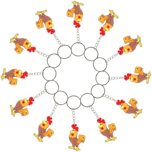 SOPOTUTU 12 Stück Hahn Schlüsselanhänger In Form Eines Tieranhängers Süße Dekorationen Huhn Kreativer Schlüsselanhänger Party Ornamente Cartoon Schlüsselanhänger Anhänger SOPOTUTU 12 Stück Hahn Schlüsselanhänger In Form Eines Tieranhängers Süße Dekorationen Huhn Kreativer Schlüsselanhänger Party Ornamente Cartoon Schlüsselanhänger Anhänger von SOPOTUTU