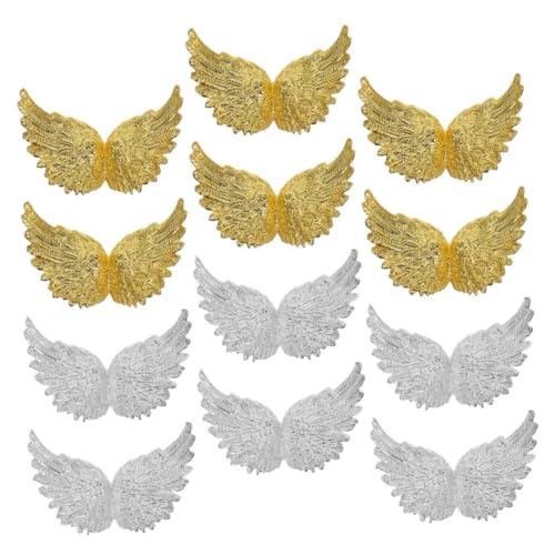 SOPOTUTU 12 Stück Mini Engel Flügel Tortendekoration Plastische Engel Flügel Topper für Diy Bastelprojekte Partys und Geburtstagskuchen Elegante und Festliche Kuchenverzierung SOPOTUTU 12 Stück Mini Engel Flügel Tortendekoration Plastische Engel Flügel Topper für Diy Bastelprojekte Partys und Geburtstagskuchen Elegante und Festliche Kuchenverzierung von SOPOTUTU