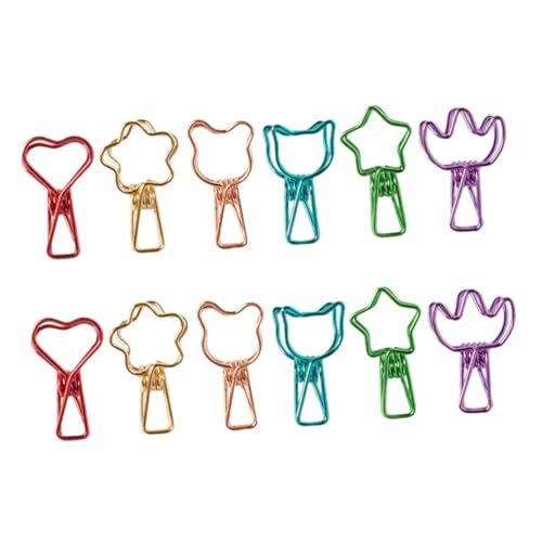 SOPOTUTU 12 Stück Speziell geformter Ordnerclip büromaterial buro zubehör Papierklammern Dekorative Papierclips büroklammern Hohle Dokumentenklemme Sterne Lesezeichen Metall SOPOTUTU 12 Stück Speziell geformter Ordnerclip büromaterial buro zubehör Papierklammern Dekorative Papierclips büroklammern Hohle Dokumentenklemme Sterne Lesezeichen Metall von SOPOTUTU