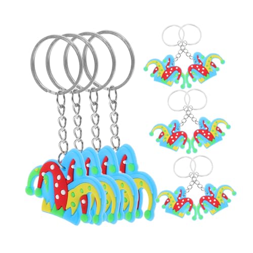 SOPOTUTU 12stücke Clown Hut Keychain Charme Anhänger Schlüsselring Hängen Schlüsselanhänger Für Handtaschen Rucksack Mit Kleine Schlüsselanhänger-ornament Für Frauen von SOPOTUTU